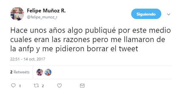 TWEET 3 MUÑOZ