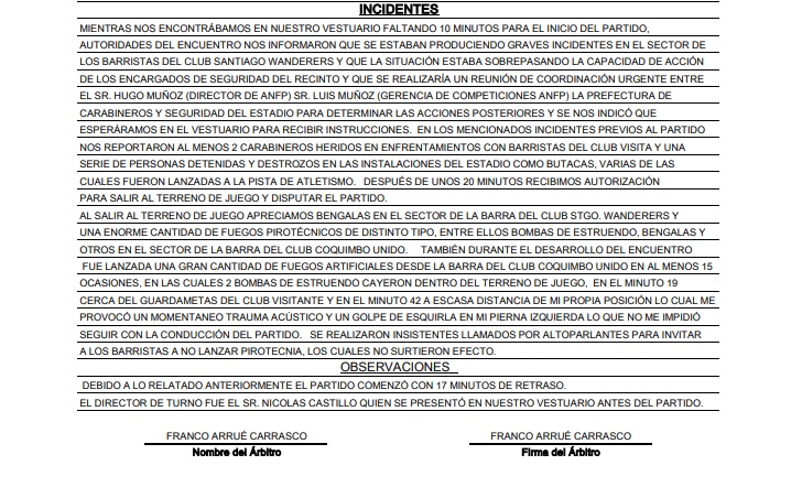 INFORME FRANCO ARRUÉ