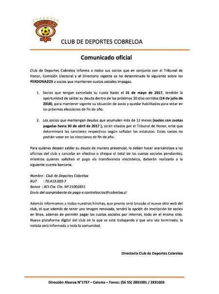 SOCIOS COBRELOA