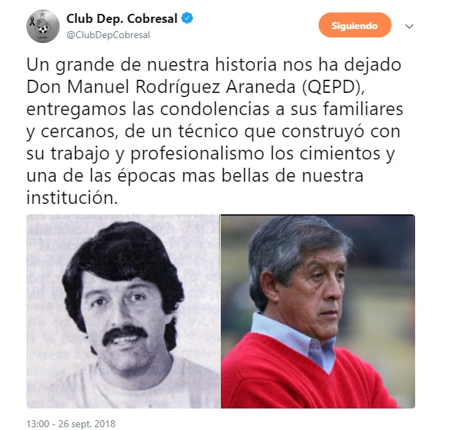 MANUEL RODRÍGUEZ MUERE