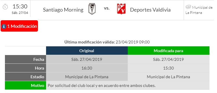 MORNING VALDIVIA PROGRAMACIÓN