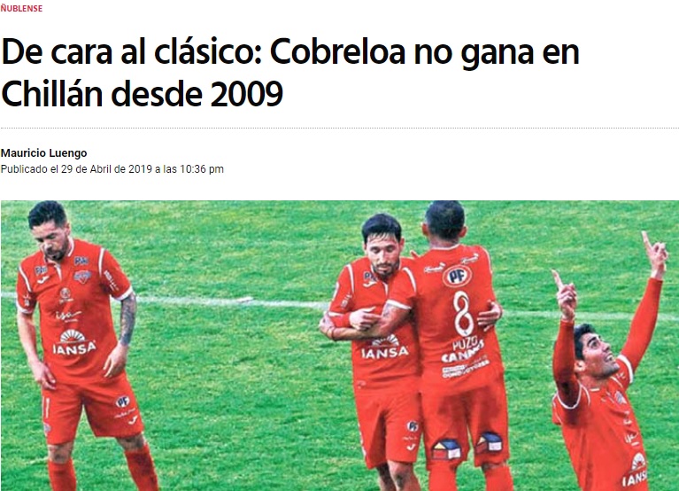 ÑUBLENSE CLÁSICO CON COBRELOA