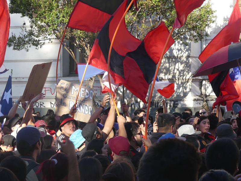 ROJINEGROS PROTESTANDO 9