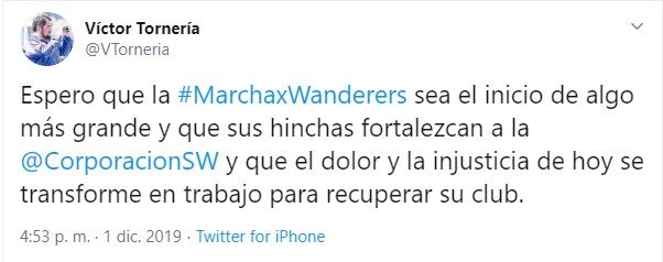 TORNERÍA A LOS HINCHAS DE WANDERERS