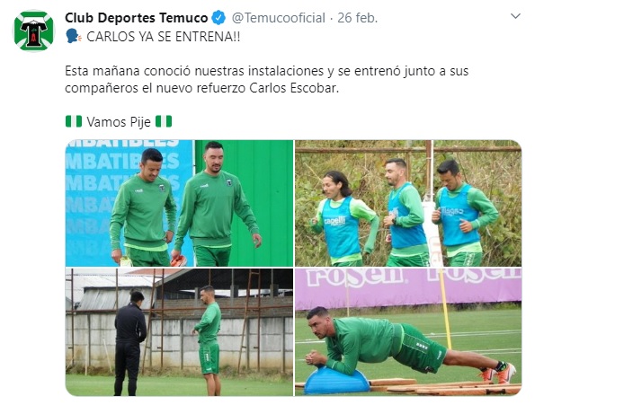 CARLOS ESCOBAR A TEMUCO