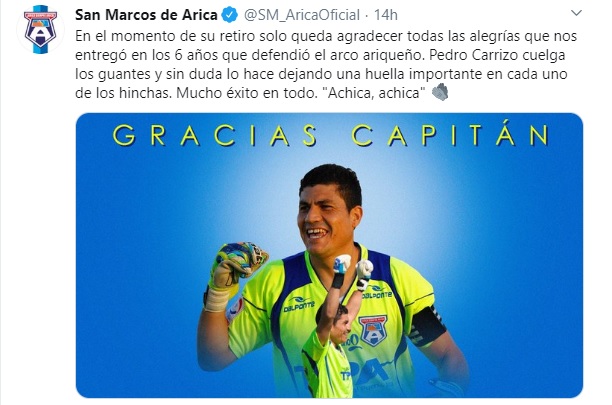 SAN MARCOS RECONOCE A CARRIZO