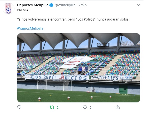 MELIPILLA NUNCA JUGARÁ SOLO