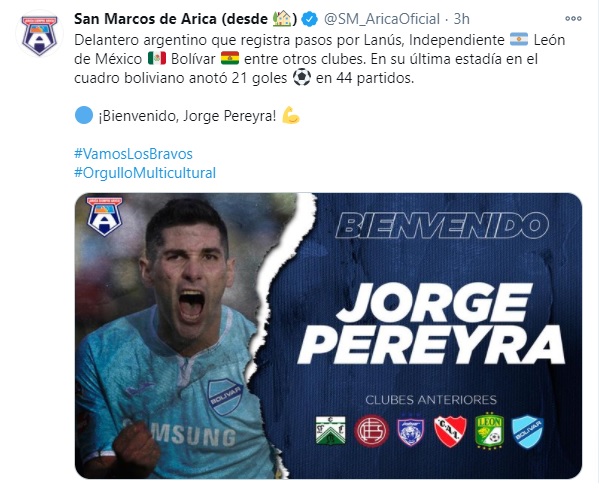 JORGE PEREYRA A SAN MARCOS