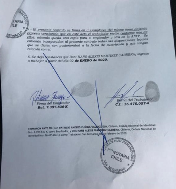 Contrato De Trabajo Hans MartÍnez Primerabchilecl El Portal Del Fútbol De Ascenso De Chile 4716