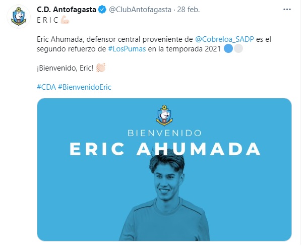 ERIC AHUMADA A DEPORTES ANTOFAGASTA