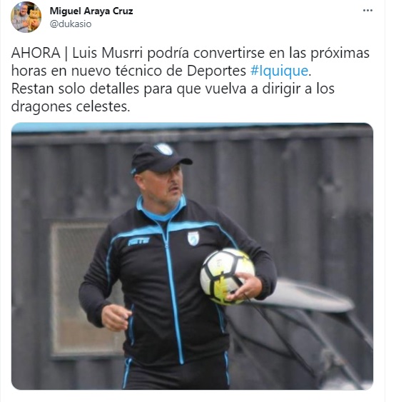 LUIS MUSRRI LLEGARÍA A IQUIQUE