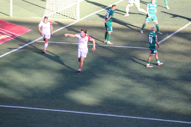 Manuel López celebrando su segundo gol en Copiapó vs Temuco final vuelta liguilla 2021 1