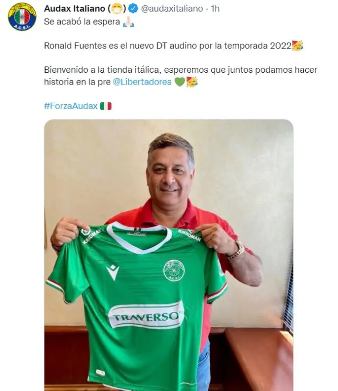 RONALD FUENTES EMIGRA A AUDAX ITALIANO