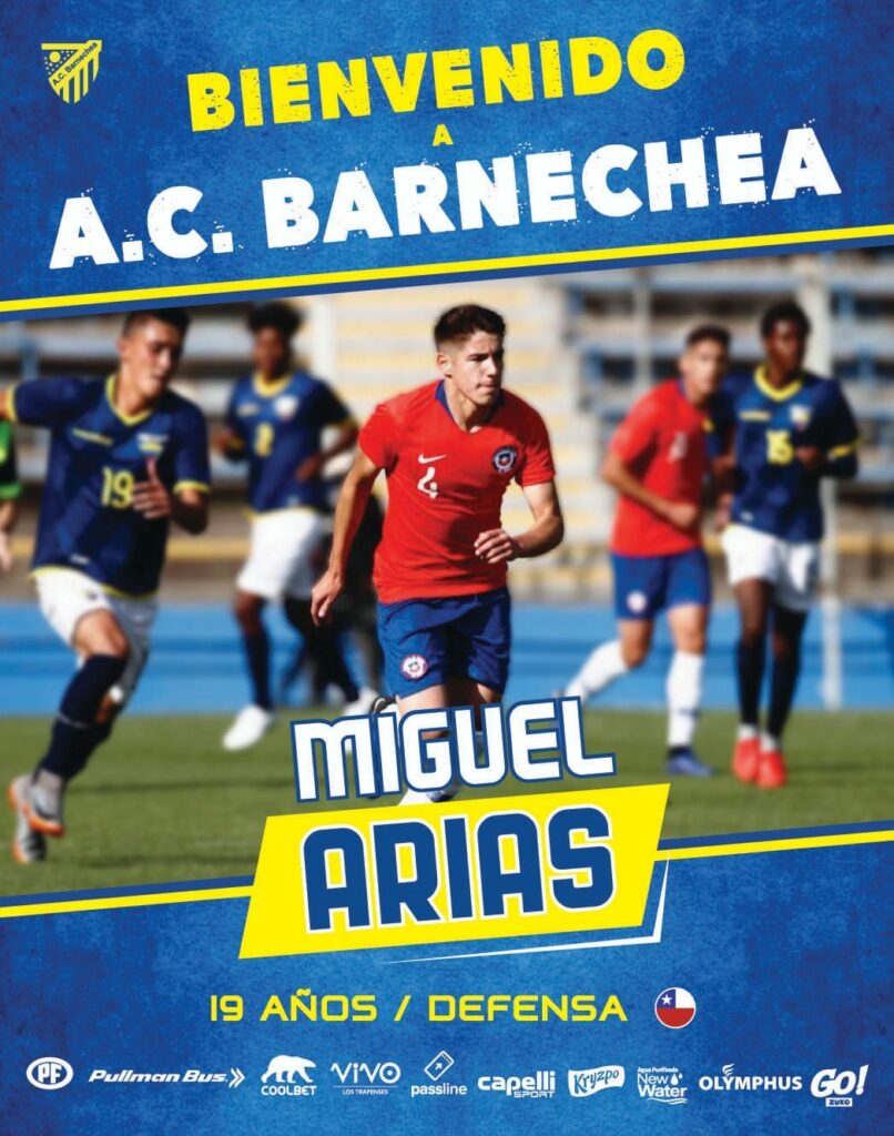 Miguel Arias presentado en Barnechea