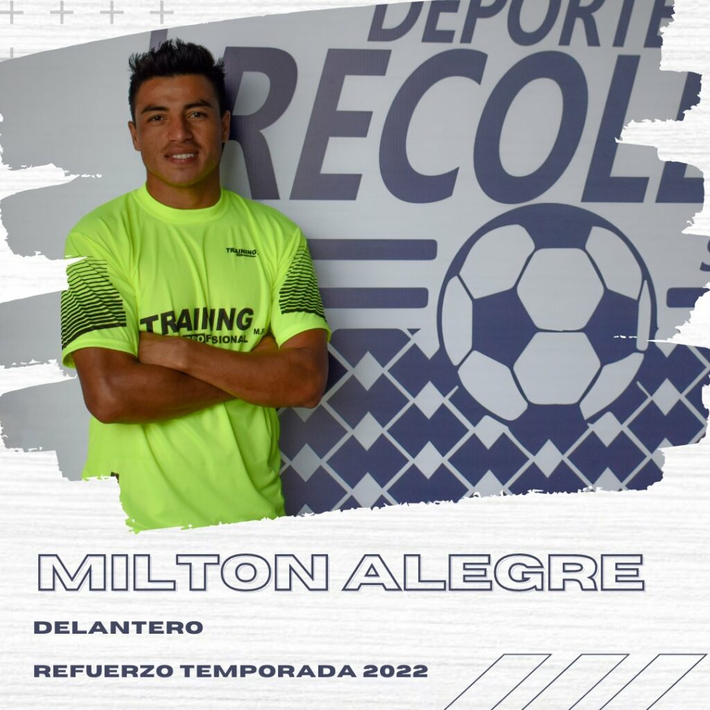 Milton Alegre presentado en Deportes Recoleta