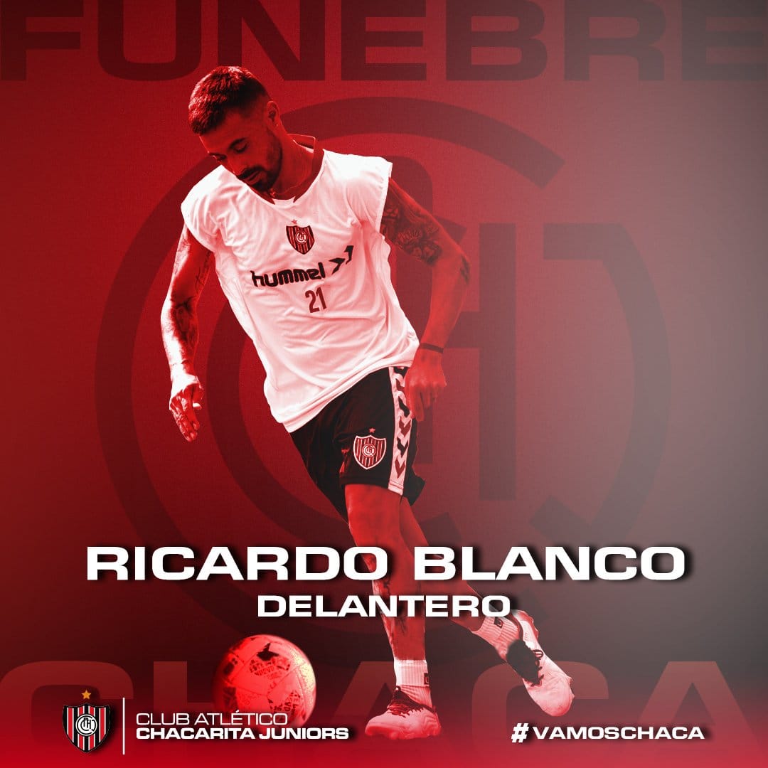 Ricardo Blanco presentado en Chacarita Juniors