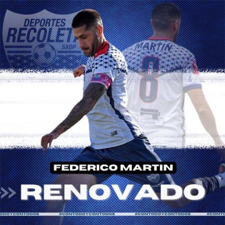 Federico Martin renovado en Dep Recoleta 2023