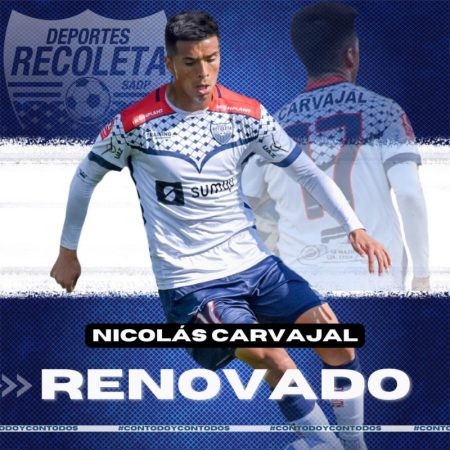 Nicolas Carvajal renovado en Dep Recoleta 2023