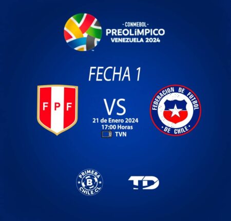 Programacion Chile vs Peru Torneo Preolimpico 1