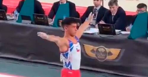 El gimnasta chileno Joaquín Álvarez acaba de hacer historia