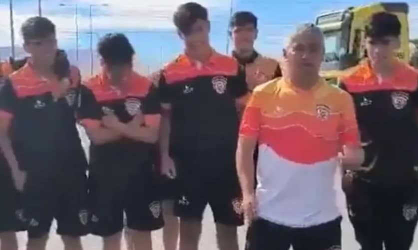 DT del fútbol joven de Cobreloa explicó video en apoyo al paro de camioneros.