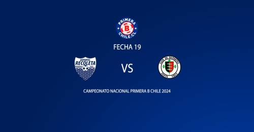 Deportes Recoleta vs Deportes Santa Cruz fecha 19 Primera B 2024