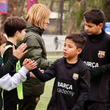 Pequeño talento chileno seleccionado por el Barcelona lucha para ir a España: Santiago Meza.