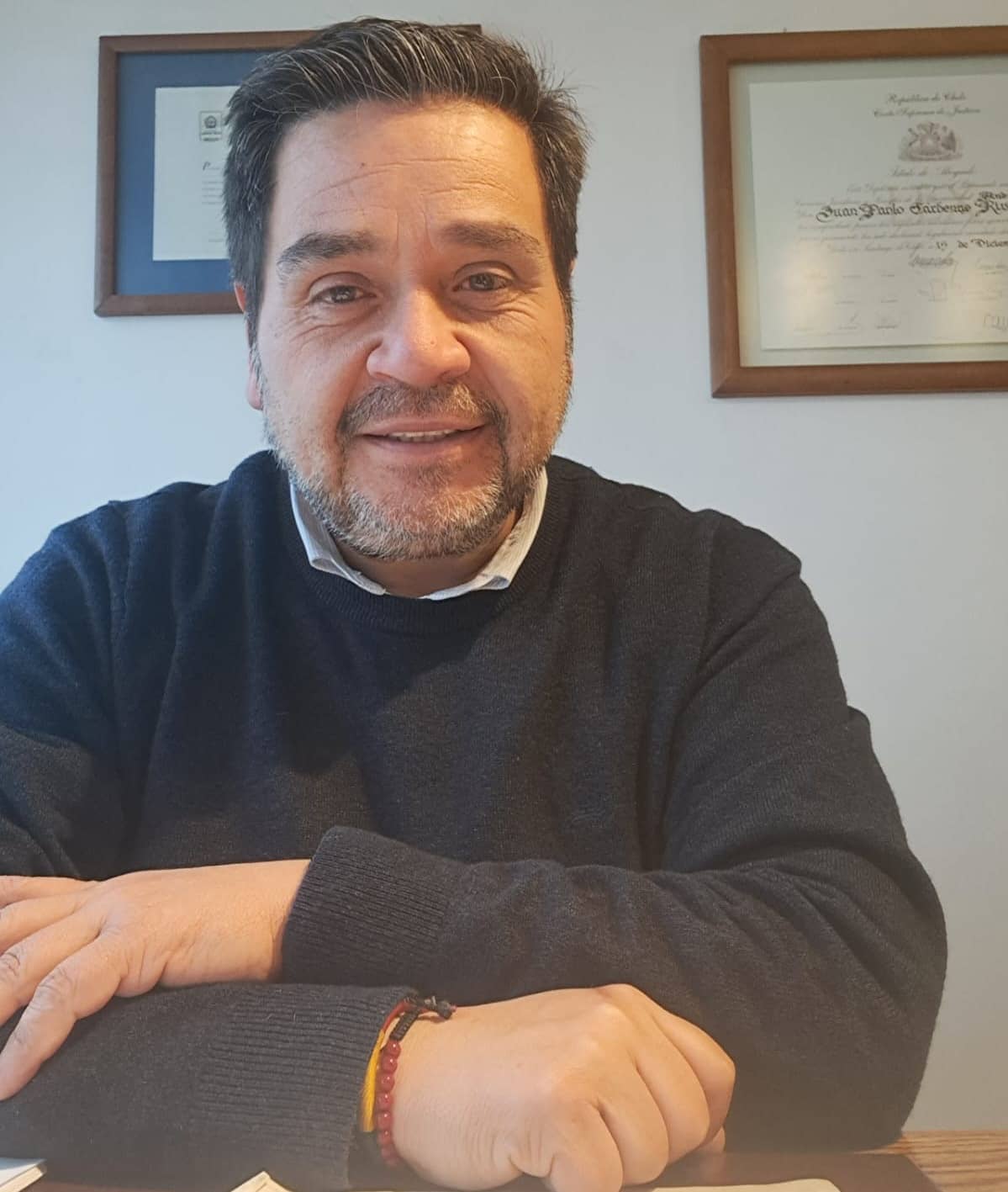 El abogado Juan Pablo Cárdenas encargado de representar a Curicó Unido en los temas claves que está viendo el Tribunal de Disciplina de la ANFP y que influirán en el desenlace del campeonato de Primera B 2024. 