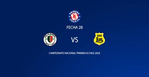Deportes Santa Cruz vs San Luis de Quillota fecha 28 Primera B 2024