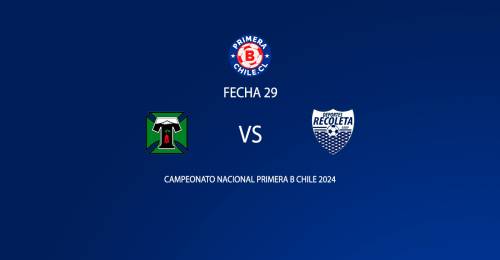 Deportes Temuco vs Deportes Recoleta fecha 29 Primera B