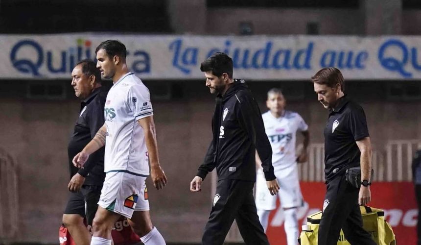 Una sensible baja sufrió Santiago Wanderers para al menos las próximas dos fechas: lesionado Josepablo Monreal.