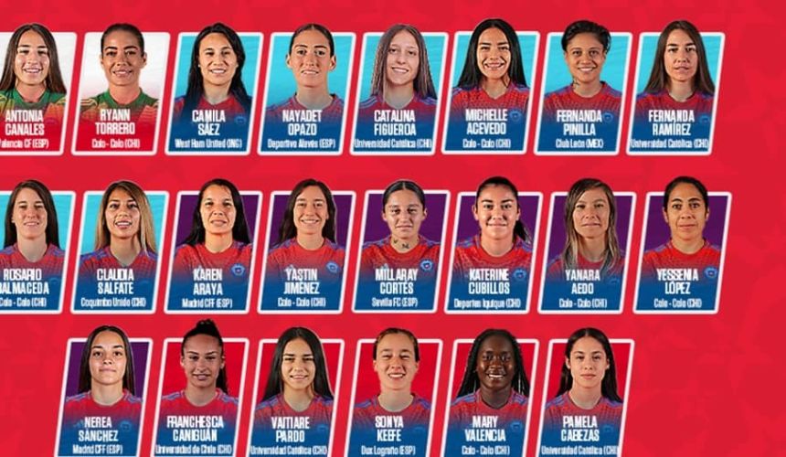 Chile convoca a 22 jugadoras para Fecha FIFA en Europa