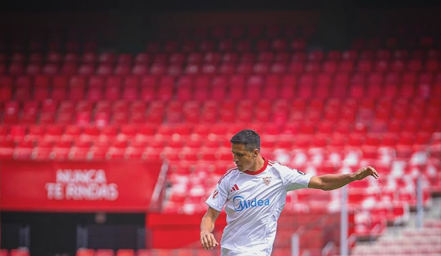 Alexis Sánchez taco asistencia Sevilla vs Elche