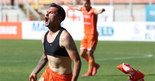 César Huanca festejo Cobreloa 2025.
