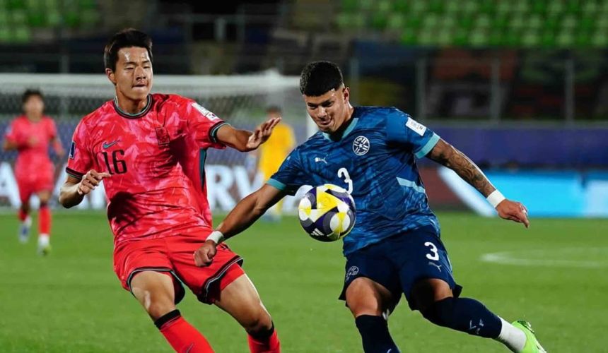 Paraguay igualó ante Corea del Sur y comparte la cima del Grupo B con Ucrania